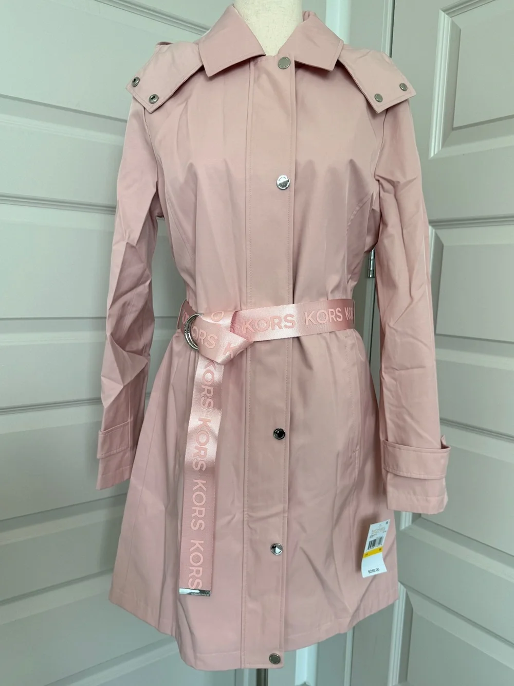 Michael Kors Pink Trench Coat